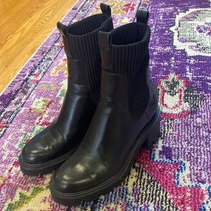 Zara lug sole boots size 40